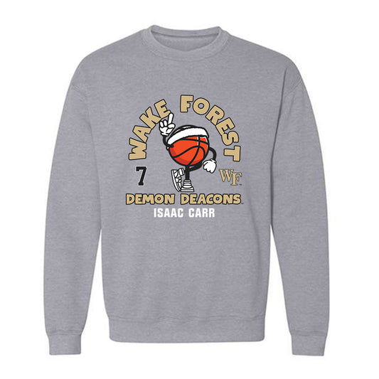 Wake Forest - NCAA Men's Basketball : Isaac Carr - Fashion Shersey Crewneck Sweatshirt-0