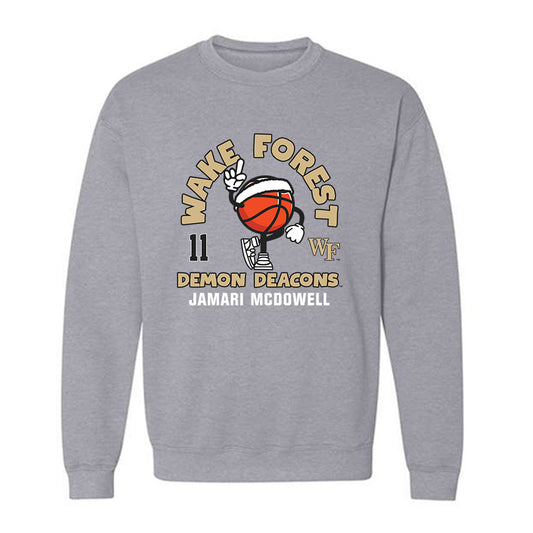 Wake Forest - NCAA Men's Basketball : Jamari McDowell - Fashion Shersey Crewneck Sweatshirt-0
