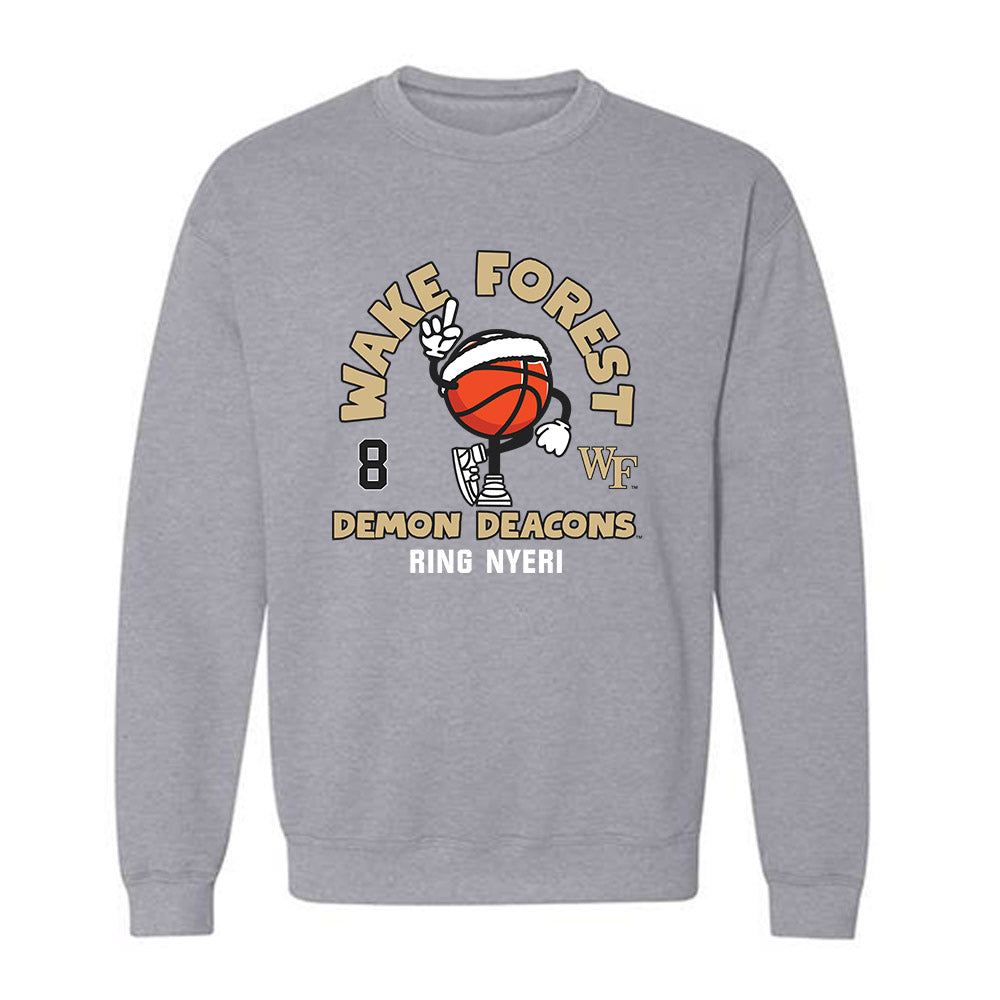 Wake Forest - NCAA Men's Basketball : Ring Nyeri - Fashion Shersey Crewneck Sweatshirt-0