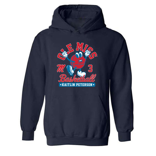 Ole Miss - NCAA Women's Basketball : Kaitlin Peterson - Fashion Shersey Hooded Sweatshirt-0
