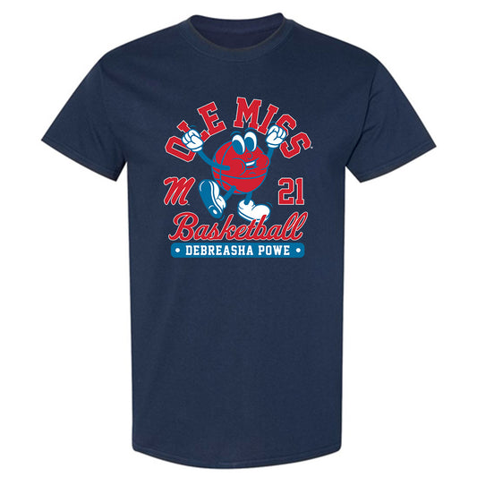 Ole Miss - NCAA Women's Basketball : Debreasha Powe - Fashion Shersey T-Shirt-0
