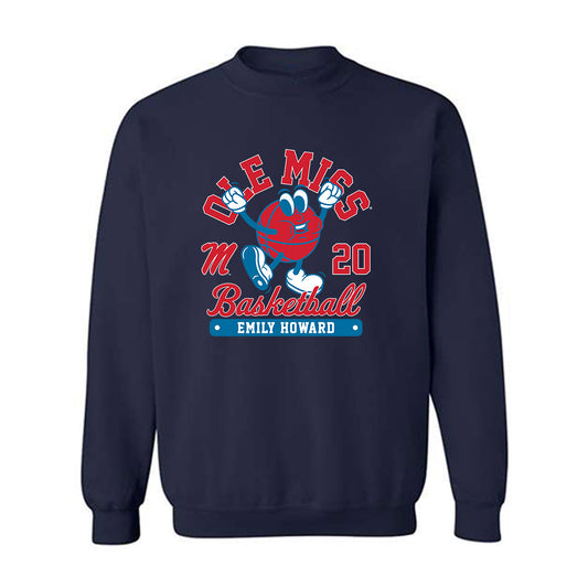 Ole Miss - NCAA Women's Basketball : Emily Howard - Fashion Shersey Crewneck Sweatshirt-0