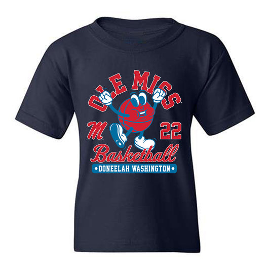 Ole Miss - NCAA Women's Basketball : Doneelah Washington - Fashion Shersey Youth T-Shirt-0
