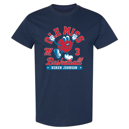 Ole Miss - NCAA Men's Basketball : Koren Johnson - Fashion Shersey T-Shirt-0