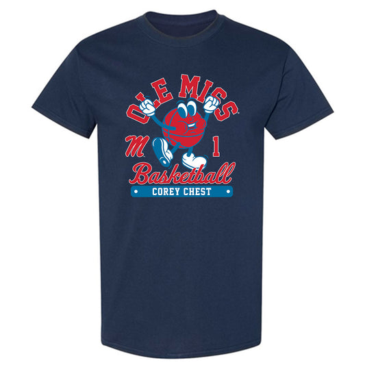 Ole Miss - NCAA Men's Basketball : Corey Chest - Fashion Shersey T-Shirt-0
