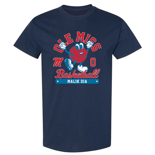 Ole Miss - NCAA Men's Basketball : Malik Dia - Fashion Shersey T-Shirt-0
