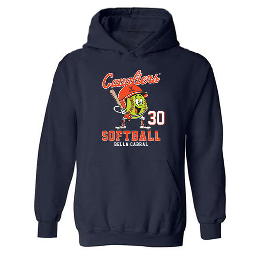 Virginia - NCAA Softball : Bella Cabral - Fashion Shersey Hooded Sweatshirt-0
