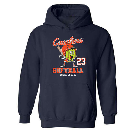 Virginia - NCAA Softball : Julia Cuozzo - Fashion Shersey Hooded Sweatshirt-0