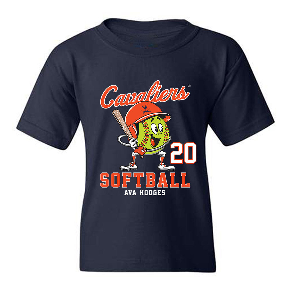Virginia - NCAA Softball : Ava Hodges - Fashion Shersey Youth T-Shirt-0