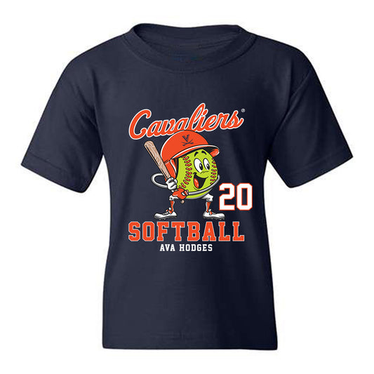 Virginia - NCAA Softball : Ava Hodges - Fashion Shersey Youth T-Shirt-0