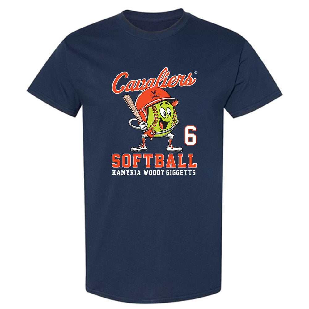 Virginia - NCAA Softball : Kamyria Woody-Giggetts - Fashion Shersey T-Shirt-0