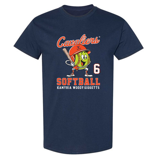 Virginia - NCAA Softball : Kamyria Woody-Giggetts - Fashion Shersey T-Shirt-0