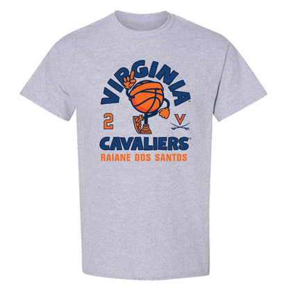 Virginia - NCAA Women's Basketball : Raiane Dos Santos - Fashion Shersey T-Shirt-1