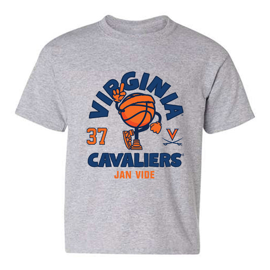 Virginia - NCAA Men's Basketball : Jan Vide - Fashion Shersey Youth T-Shirt-0