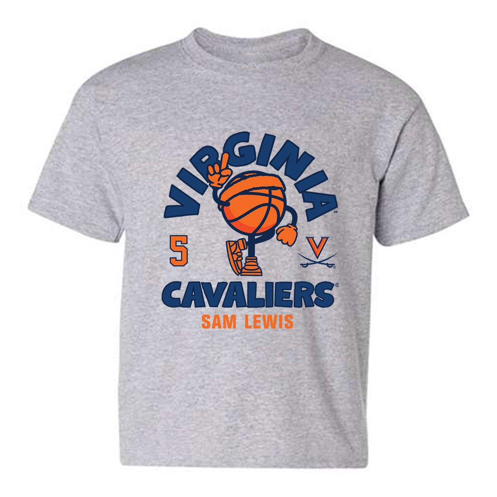 Virginia - NCAA Men's Basketball : Sam Lewis - Fashion Shersey Youth T-Shirt-0