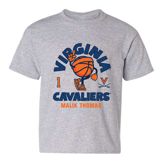 Virginia - NCAA Men's Basketball : Malik Thomas - Fashion Shersey Youth T-Shirt-0