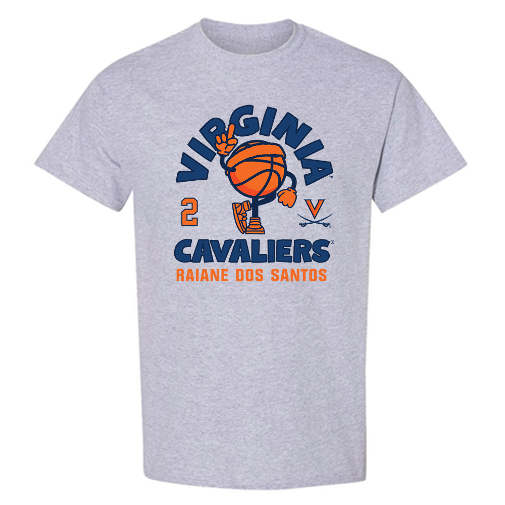 Virginia - NCAA Women's Basketball : Raiane Dos Santos - Fashion Shersey T-Shirt-1