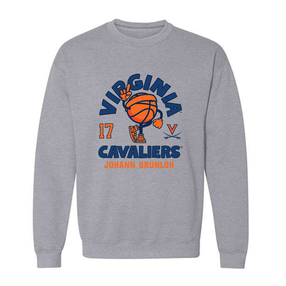 Virginia - NCAA Men's Basketball : Johann Grunloh - Fashion Shersey Crewneck Sweatshirt-0