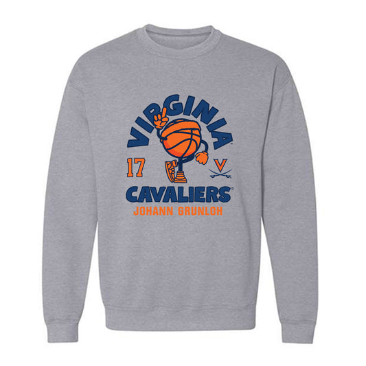 Virginia - NCAA Men's Basketball : Johann Grunloh - Fashion Shersey Crewneck Sweatshirt-0