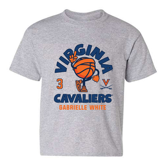 Virginia - NCAA Women's Basketball : Gabrielle White - Fashion Shersey Youth T-Shirt-0