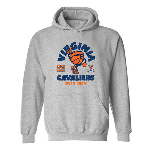 Virginia - NCAA Men's Basketball : Owen Odom - Fashion Shersey Hooded Sweatshirt-0