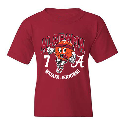Alabama - NCAA Women's Basketball : Waiata Jennings - Fashion Shersey Youth T-Shirt-0
