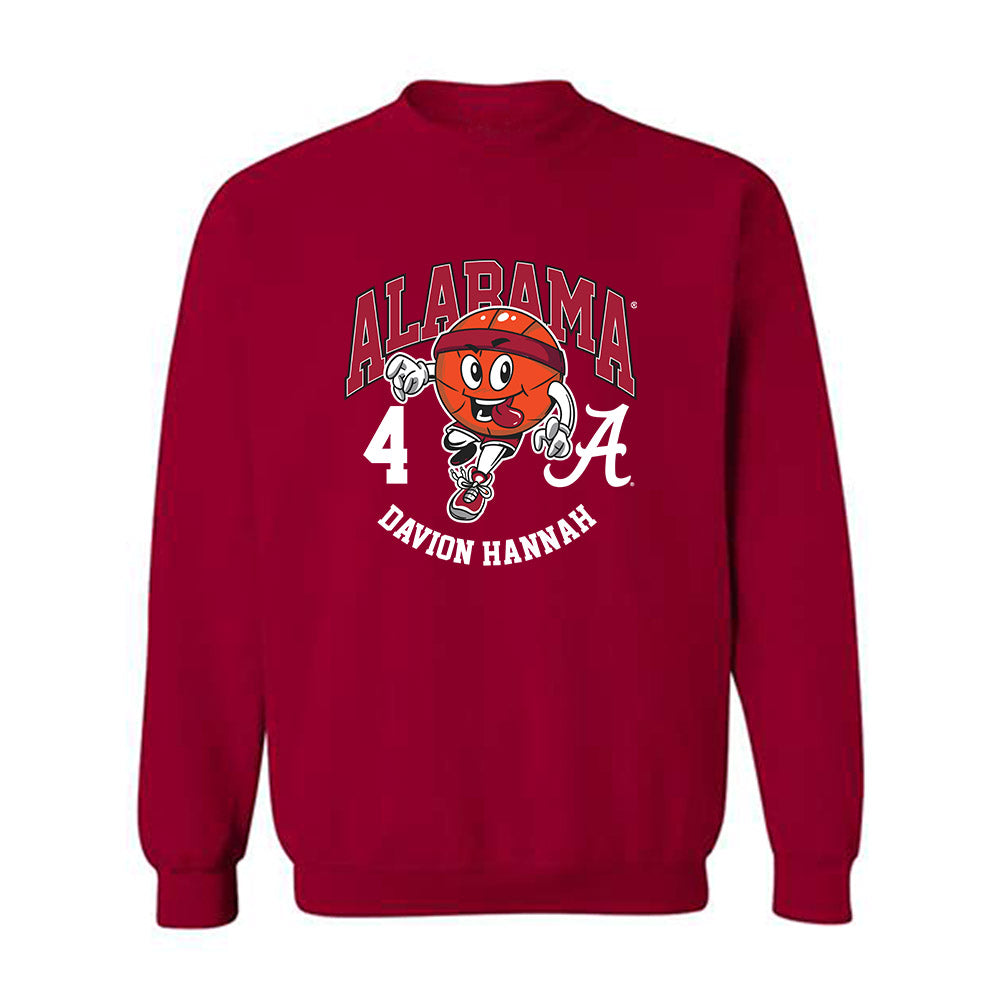 Alabama - NCAA Men's Basketball : Davion Hannah - Fashion Shersey Crewneck Sweatshirt-0