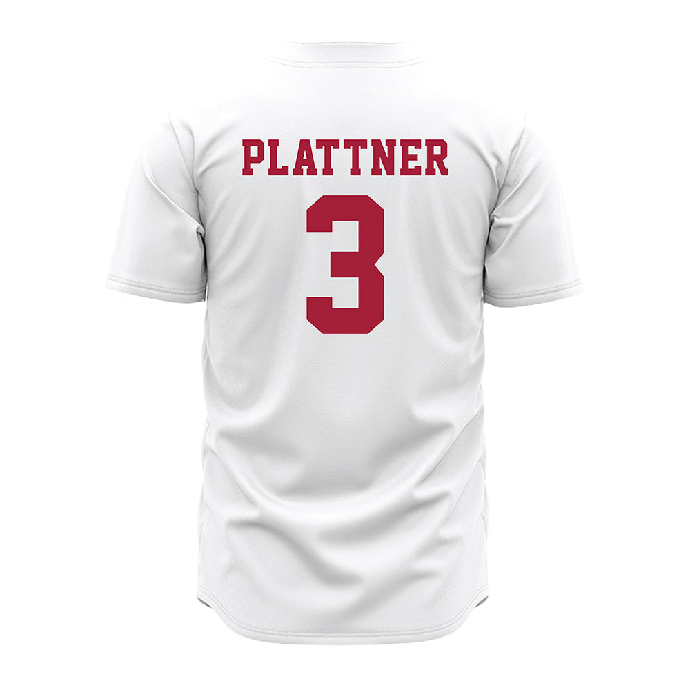 Alabama - NCAA Baseball : Will Plattner - White Jersey-2