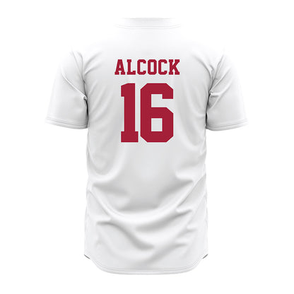 Alabama - NCAA Baseball : Bobby Alcock - White Jersey-2