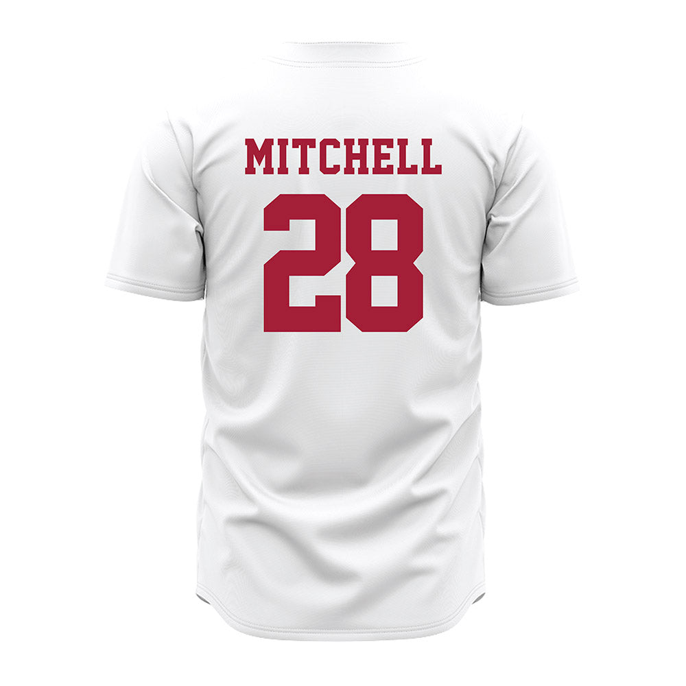 Alabama - NCAA Baseball : Sam Mitchell - White Jersey-3