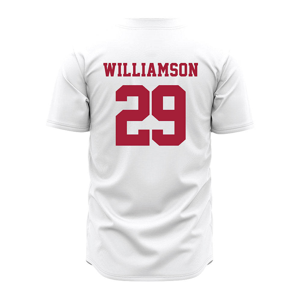 Alabama - NCAA Baseball : Jojo Williamson - White Jersey-3