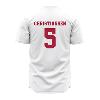 Alabama - NCAA Baseball : Sam Christiansen - White Jersey-3