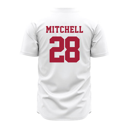 Alabama - NCAA Baseball : Sam Mitchell - White Jersey-2