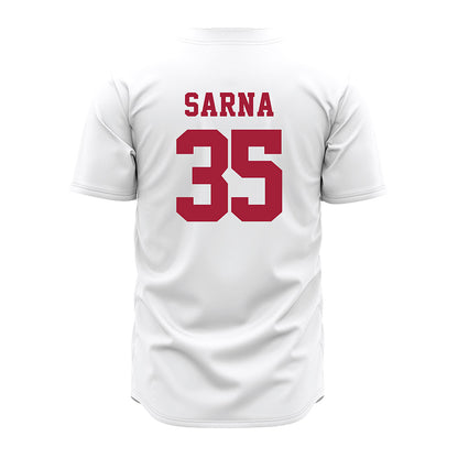 Alabama - NCAA Baseball : Owen Sarna - White Jersey-2