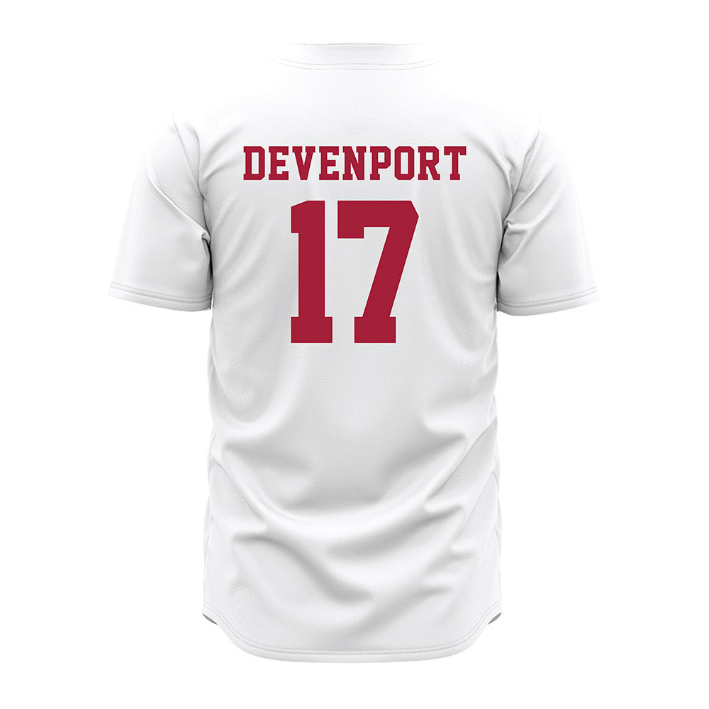 Alabama - NCAA Baseball : Logen Devenport - White Jersey-3