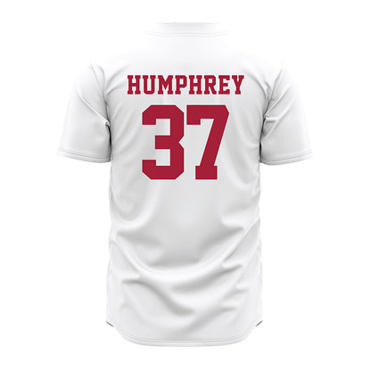 Alabama - NCAA Baseball : Kaden Humphrey - White Jersey-3