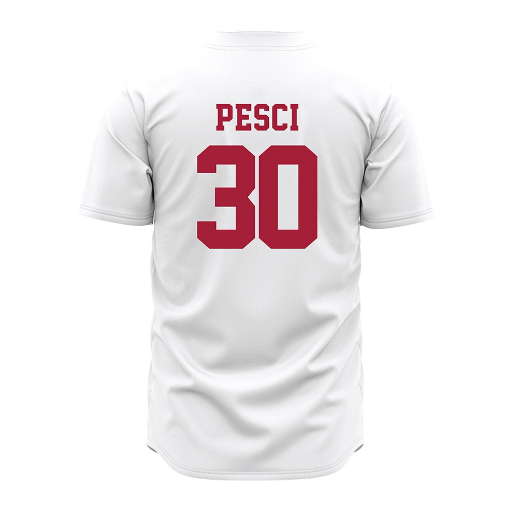 Alabama - NCAA Baseball : Anthony Pesci - White Jersey-3