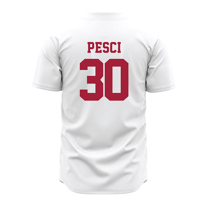 Alabama - NCAA Baseball : Anthony Pesci - White Jersey-3