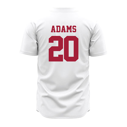 Alabama - NCAA Baseball : Zane Adams - White Jersey-3