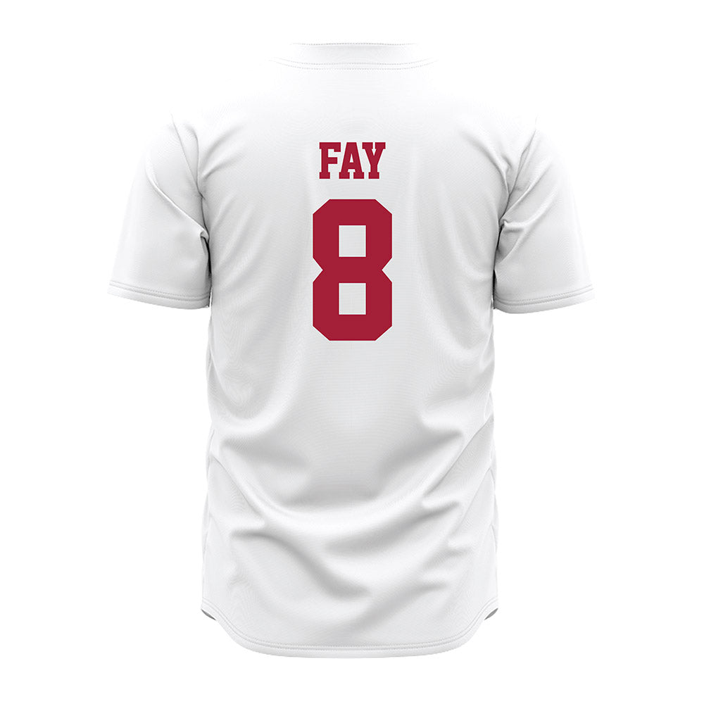Alabama - NCAA Baseball : Tyler Fay - White Jersey-2