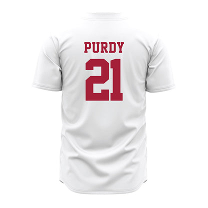 Alabama - NCAA Baseball : Andrew Purdy - White Jersey-2