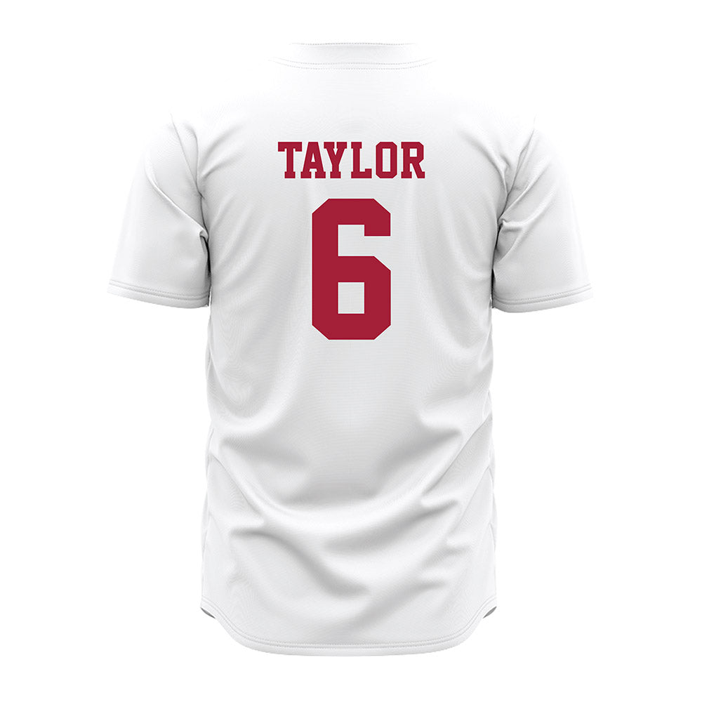 Alabama - NCAA Baseball : Evan Taylor - White Jersey-2