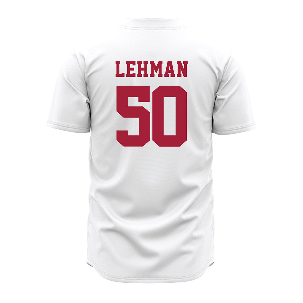 Alabama - NCAA Baseball : Connor Lehman - White Jersey-2
