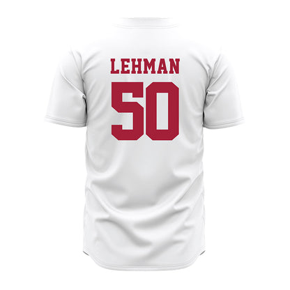 Alabama - NCAA Baseball : Connor Lehman - White Jersey-3