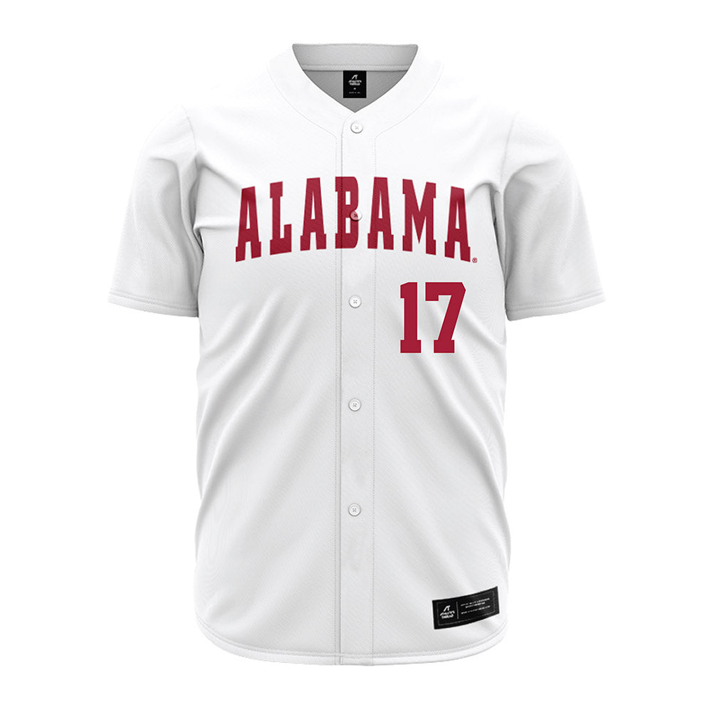 Alabama - NCAA Baseball : Logen Devenport - White Jersey-1