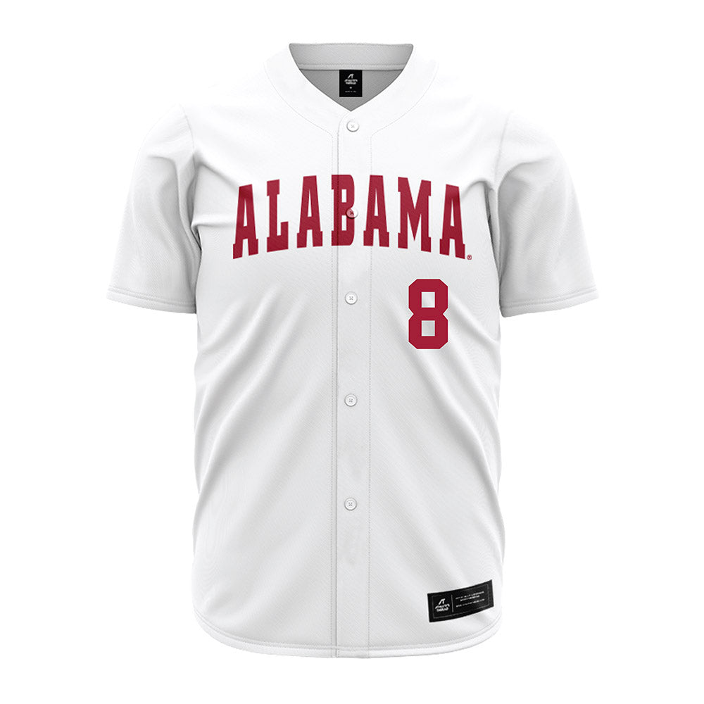 Alabama - NCAA Baseball : Tyler Fay - White Jersey-1