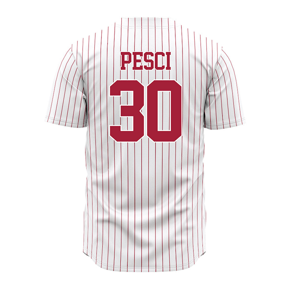 Alabama - NCAA Baseball : Anthony Pesci - Pinstripe Jersey-3