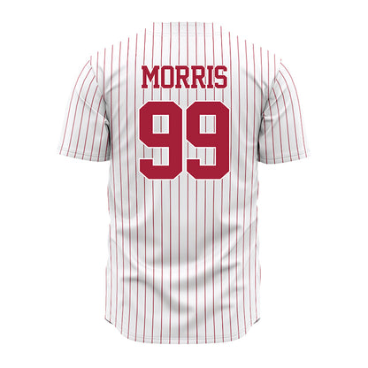 Alabama - NCAA Baseball : Austin Morris - Pinstripe Jersey-3
