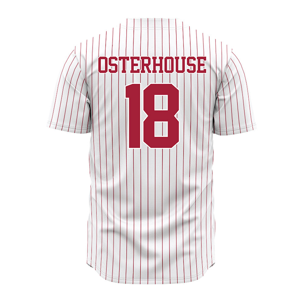 Alabama - NCAA Baseball : Justin Osterhouse - Pinstripe Jersey-3