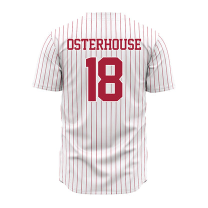 Alabama - NCAA Baseball : Justin Osterhouse - Pinstripe Jersey-2
